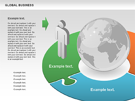 Global Business Diagram Presentation Template, Master Slide