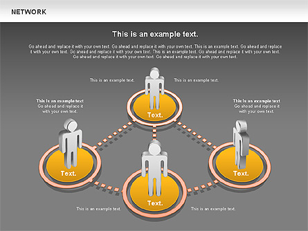 People Network Diagram for Presentations in PowerPoint and Keynote ...