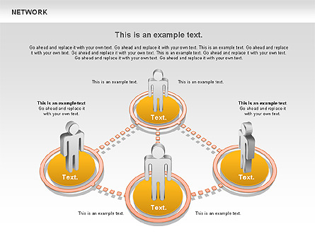 People Network Diagram for Presentations in PowerPoint and Keynote ...