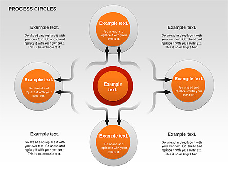 Process Circles Diagram Presentation Template, Master Slide