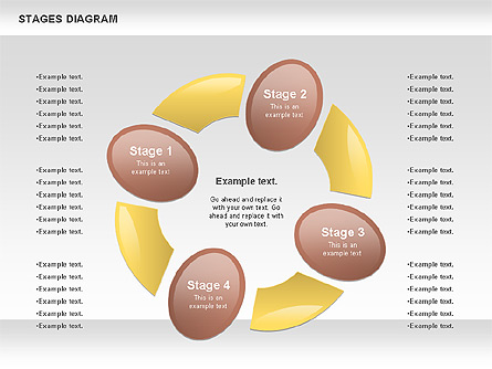 Free Stage Diagram Presentation Template, Master Slide