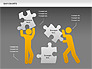 Teamwork with Puzzles Diagram slide 14