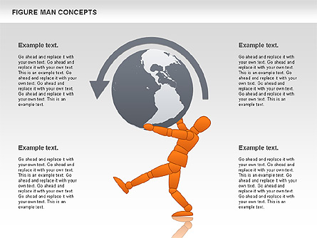 Figure Man Concept Presentation Template, Master Slide