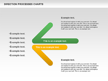 Direction Processes Chart Presentation Template, Master Slide