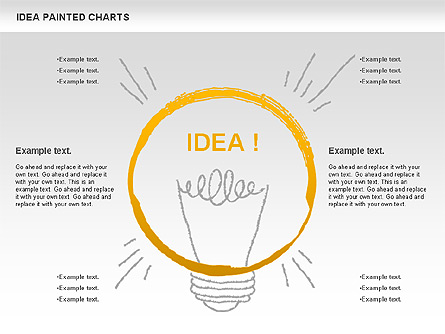 Idea Painted Chart Presentation Template, Master Slide