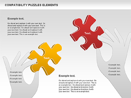 Compatibility Puzzle Chart Presentation Template, Master Slide