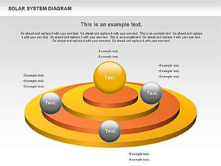 Solar System Diagram Presentation Template, Master Slide
