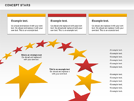 Concept Stars Diagram Presentation Template, Master Slide