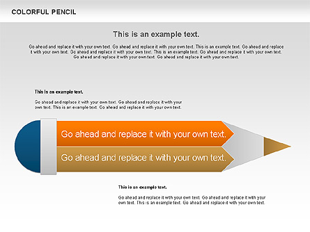 Colorful Pencil Chart Presentation Template, Master Slide