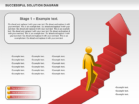 Successful Solution Diagram Presentation Template, Master Slide
