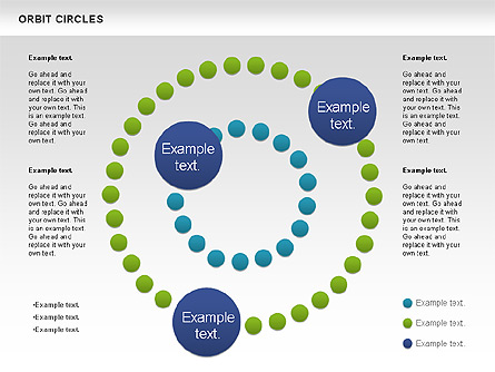 Orbit Circles Diagram Presentation Template, Master Slide