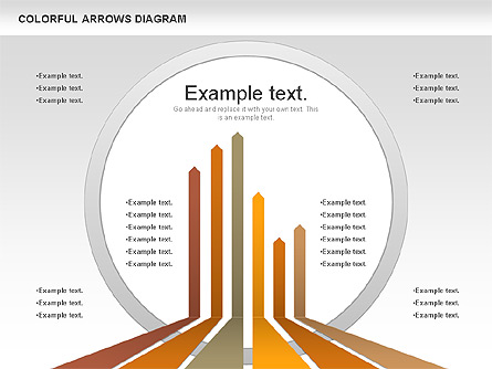 Color Arrows Diagram Presentation Template, Master Slide