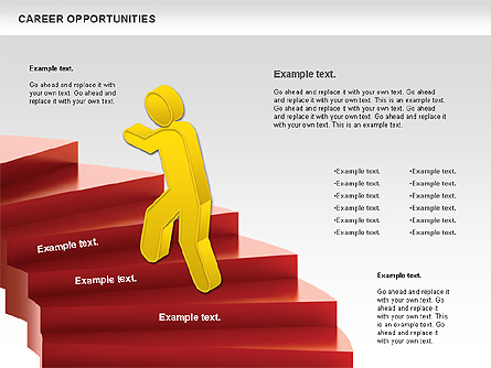 Career Building Diagram Presentation Template, Master Slide