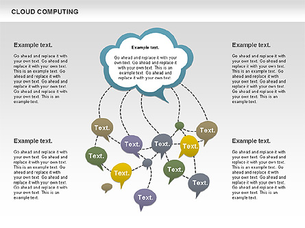 Cloud Computing Diagram Presentation Template, Master Slide