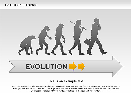 Evolution Diagram Presentation Template, Master Slide