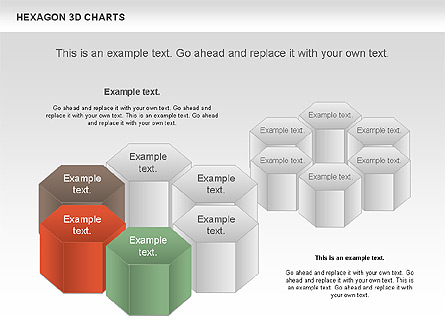 Hexagon 3D Chart Presentation Template, Master Slide
