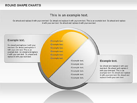 Round Shape Chart Presentation Template, Master Slide