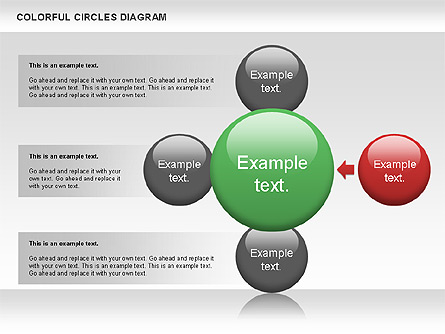 Colorful Circles Diagram Presentation Template, Master Slide