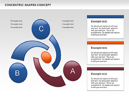 Concentric Shapes Concept Presentation Template, Master Slide