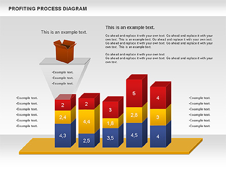 Profiting Process Diagram Presentation Template, Master Slide