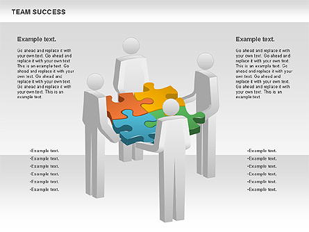 Team Success Diagram Presentation Template, Master Slide