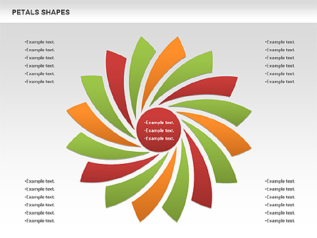 Free Petal Shapes Presentation Template, Master Slide