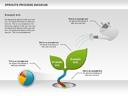 Sprouts Process Diagram Presentation Template, Master Slide