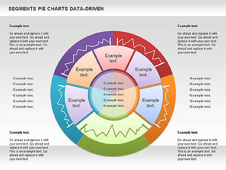 Data Driven Segments Pie Chart Presentation Template, Master Slide