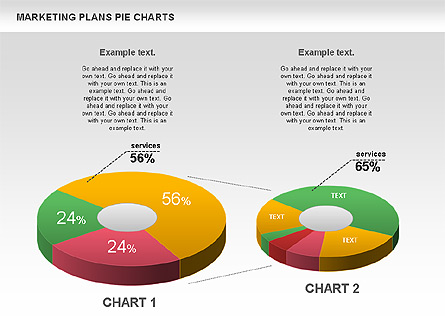 Marketing Plan Pie Chart Presentation Template, Master Slide