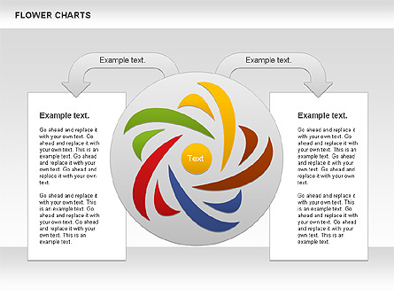 Concentric Flower Stages Diagram Presentation Template, Master Slide