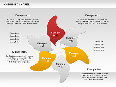 Combined Shapes Diagrams Collection Presentation Template, Master Slide