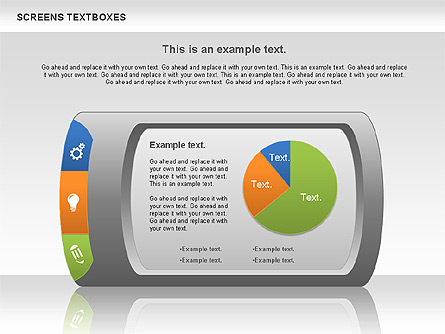 Screens Textboxes Presentation Template, Master Slide