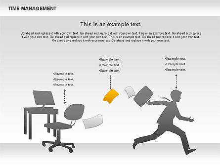 Work-time Management Diagram Presentation Template, Master Slide
