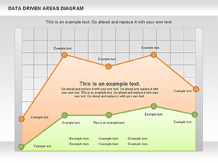Data Driven Area Diagram Presentation Template, Master Slide