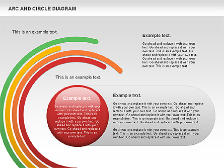 Arc and Circle Diagram Presentation Template, Master Slide