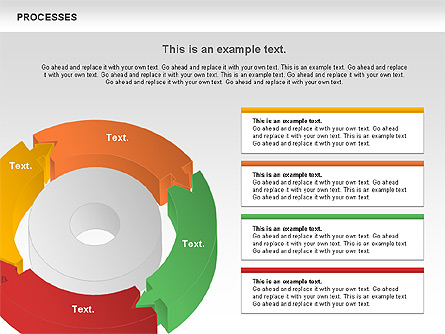 Process Donut Chart for Presentations in PowerPoint and Keynote | PPT Star