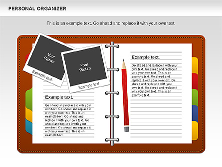 Personal Organizer Presentation Template, Master Slide
