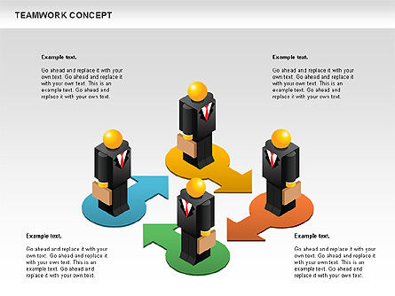 Teamwork Concept Presentation Template, Master Slide