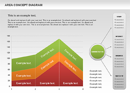 Area Concept Diagram (data-driven) Presentation Template, Master Slide