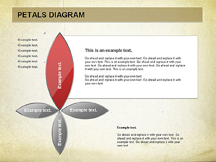 Free Petal Stages Chart Presentation Template, Master Slide