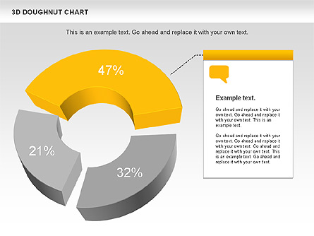 3D Donut Chart for Presentations in PowerPoint and Keynote | PPT Star