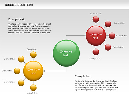 Bubble Clusters Chart for Presentations in PowerPoint and Keynote | PPT ...