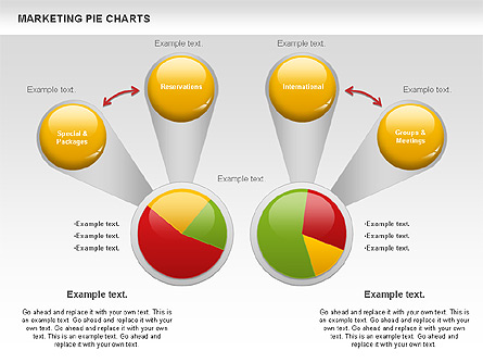 Marketing Pie Chart Presentation Template, Master Slide
