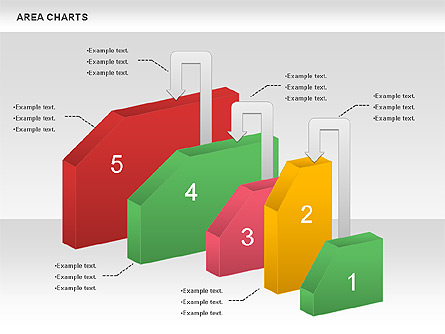 Area Blocks Chart Presentation Template, Master Slide