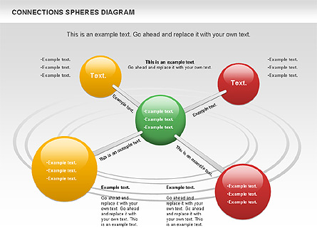 Connected Spheres Diagram Presentation Template, Master Slide