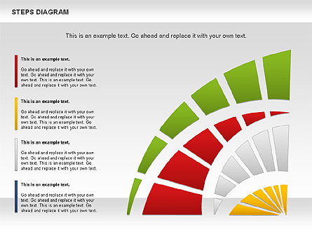 Color Stages Diagram Presentation Template, Master Slide
