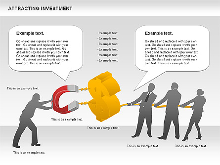 Attractive Investment Shapes Presentation Template, Master Slide