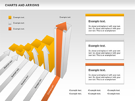 Charts and Arrows Set Presentation Template, Master Slide