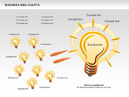Business Idea Diagram Presentation Template, Master Slide