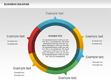 Marketing Report Diagram Presentation Template, Master Slide